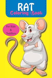 RAT Coloring Book For Kids & Toddlers: 50 Cute & Fun Rat Coloring Pages (Activity Book For Kids)