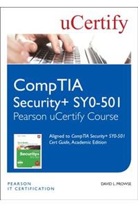 CompTIA Security+ SY0-501 Pearson uCertify Course Student Access Card