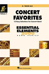 Concert Favorites - B Flat Tenor Sax