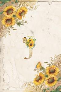 Vintage Sunflower Notebook