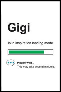 Gigi is in Inspiration Loading Mode