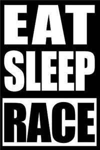 Eat Sleep Race Cool Notebook for a Skater, Blank Lined Journal