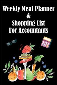 Weekly Meal Planner & Shopping List for Accountants