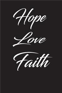 Hope love faith