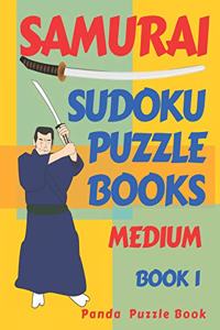 Samurai Sudoku Puzzle Books - Medium - Book 1