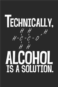 Technically Alcohol is a solution