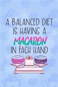A Balanced Diet Is Having a Macaron in Fach Hand