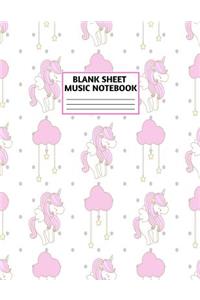 Blank Sheet Music Notebook