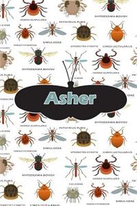 Asher: Insect Themed Comprehensive Garden Notebook with Garden Record Diary, Garden Plan Worksheet, Monthly or Seasonal Planting Planner, Expenses, Chore L