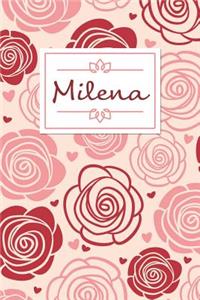 Milena: Personalised Notebook / 120 Lined Pages / Perfect for journaling and writing notes.