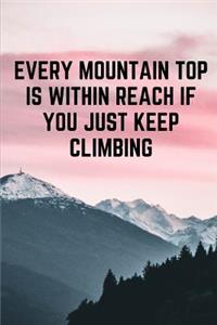 Every Mountain Top Is Within Reach If You Just Keep Climbing