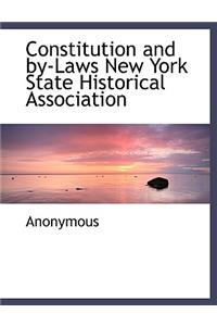 Constitution and By-Laws New York State Historical Association