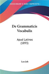De Grammaticis Vocabulis