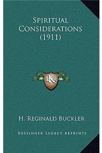 Spiritual Considerations (1911)