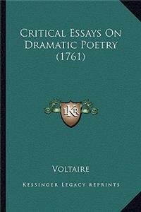 Critical Essays on Dramatic Poetry (1761)