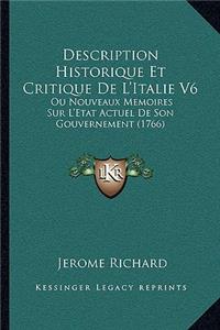 Description Historique Et Critique De L'Italie V6