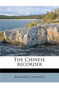 The Chinese recorder