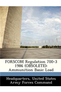 Forscom Regulation 700-3 1986 (Obsolete)