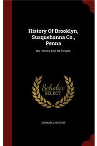 History of Brooklyn, Susquehanna Co., Penna