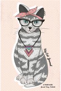 Hip Cat Journal: A Totable Notable Journal - Diary - Notebook