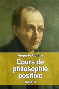 Cours de philosophie positive