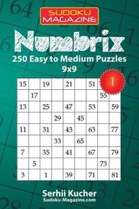 Numbrix - 250 Easy to Medium Puzzles 9x9