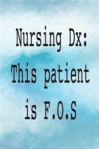 Nursing DX. This Patient Is F.O.S