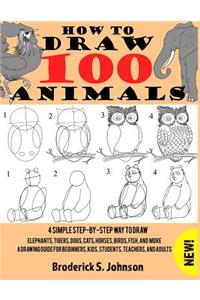 How To Draw 100 Animals