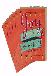 6-Pack Em & Friends Joy to the World Card