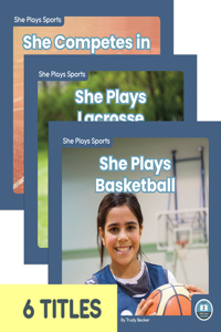 She Plays Sports (Set of 6)