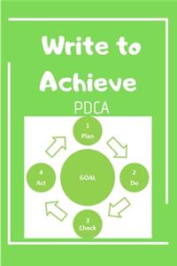 Write to Achieve PDCA