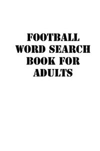 Football Word Search Book For Adults