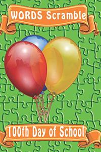 word scramble 100th Day of School games brain