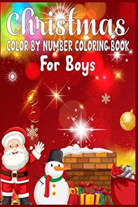 Christmas Color By Number Coloring Book For Boys