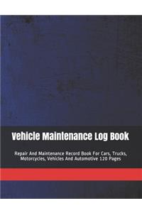 Vehicle Maintenance Log Book