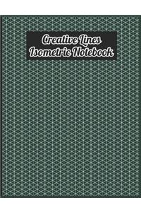 Mechanical Design Creative Lines Isometric Grid Graph Paper Notebook Journal