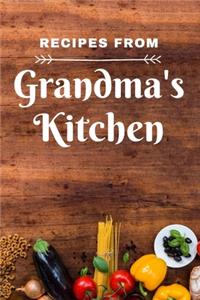 Recipes from Grandma's Kitchen