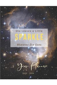 2020-2024 Five Year Planner She Leaves A Little Sparkle Wherever She Goes