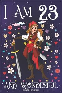 Pirate Journal I am 23 and Wonderful