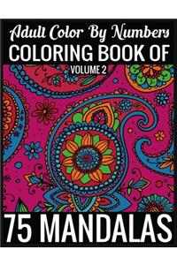 Adult Color By Numbers Coloring Book of Mandalas Volume 2