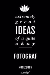 Notizbuch für Fotografen / Fotograf / Fotografin
