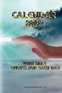 Calendar 2020 with Bible Quotes for Each Day: Planner Journal: 366 days Quotations from the Jubilee Bible 2000 for every day