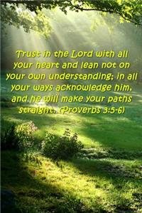 2020 Weekly Planner Bible Verse Trust Lord All Your Heart 134 Pages