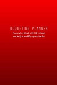 Budget Planner Expense Tracker Notebook. Monthly Finance Planner, Undated, Large
