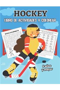 Hockey Libro de Actividades y Colorear 5 años y mayor
