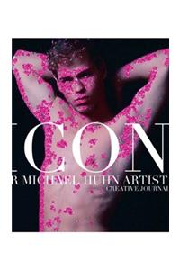 New York City ICON Sir Michael Huhn self portrait Artist glitter creative blank Journal