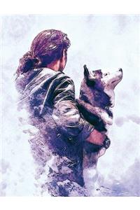 Wolf Best Friend Composition Notebook, Wide Ruled