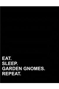 Eat Sleep Garden Gnomes Repeat: Six Column Ledger Accounting Bookkeeping Notebook, Accounting Record Keeping Books, 8.5 x 11, 100 pages