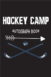 Hockey Camp Autograph Book: Fun Summer Activities Novelty Gift Notebook For Kids