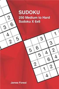 250 Medium to Hard Sudoku X 6x6